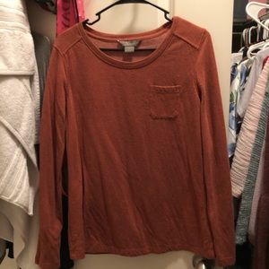 Burnt orange sweater